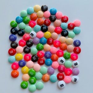 M&M plastic charms